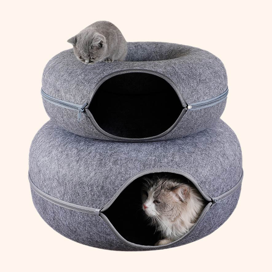 Donut - Interactive Cat Play Tunnel Bed – ClipMyPaws