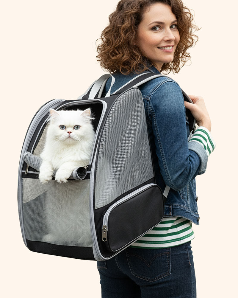 PurryGO - Triple Airflow Backpack Carrier For Small Pets