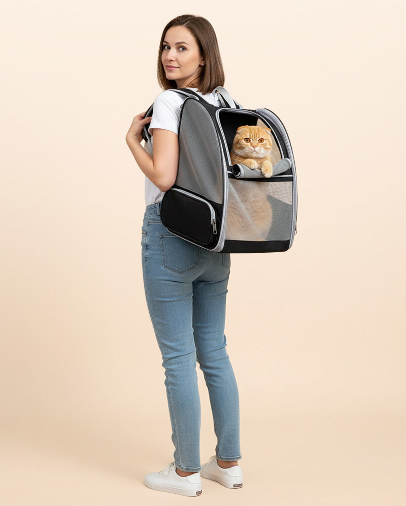 PurryGO - Triple Airflow Backpack Carrier For Small Pets