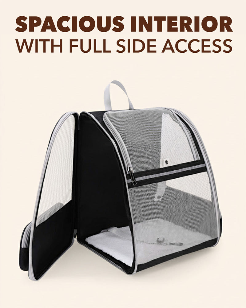 PurryGO - Triple Airflow Backpack Carrier For Small Pets