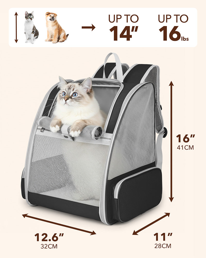 PurryGO - Triple Airflow Backpack Carrier For Small Pets