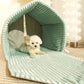 Tent - Plush Pet House with Curtains For Small Dogs or Cats