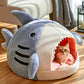 Shark's Jaw - Cushiony Indoor Cat Cave House