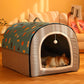 Cave - Portable Soft Indoor Cat Dog House With Removable Cushion