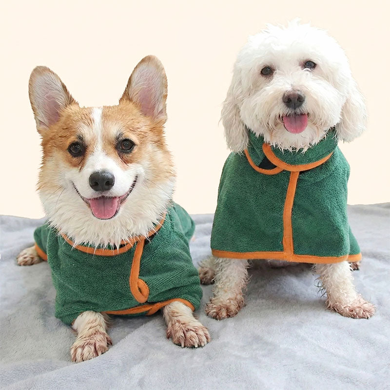 Dog Ultra-Absorbent Microfiber Bathrobe