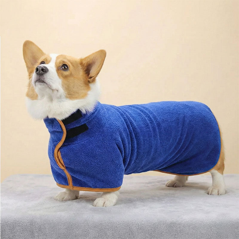 Dog Ultra-Absorbent Microfiber Bathrobe