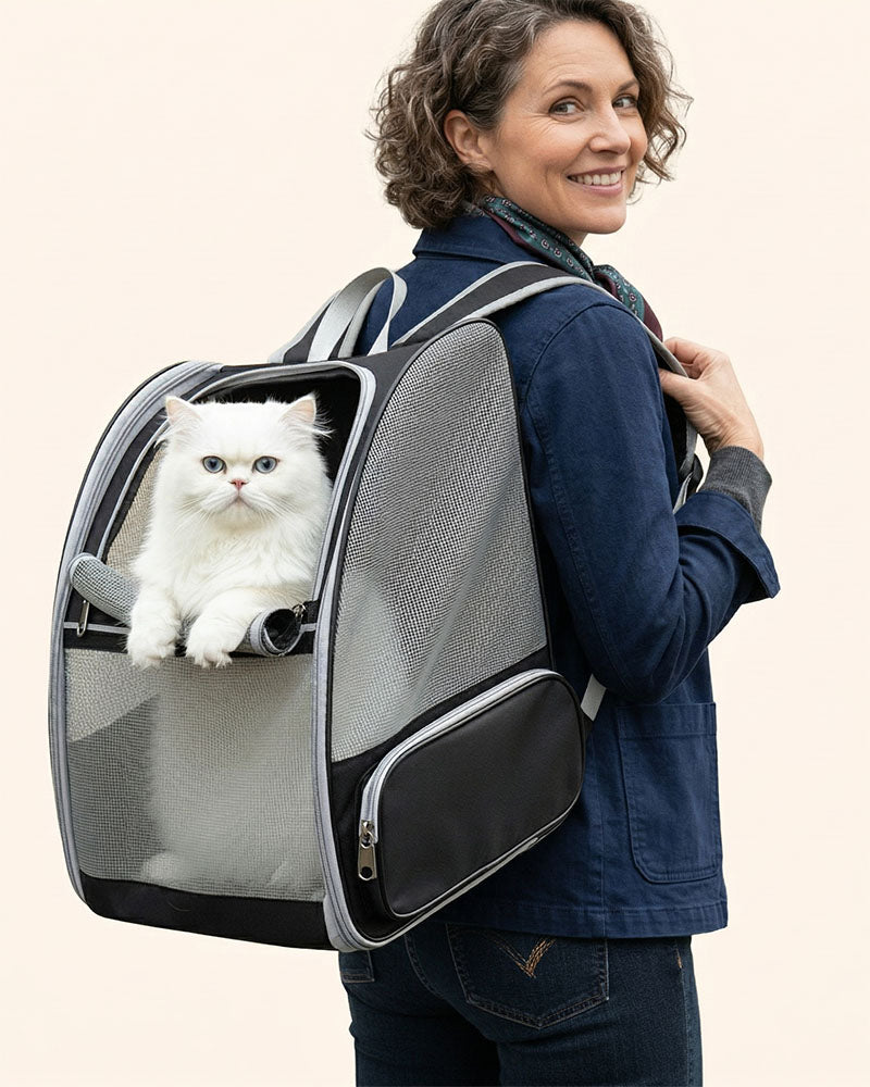 PurryGO - Triple Airflow Backpack Carrier For Small Pets