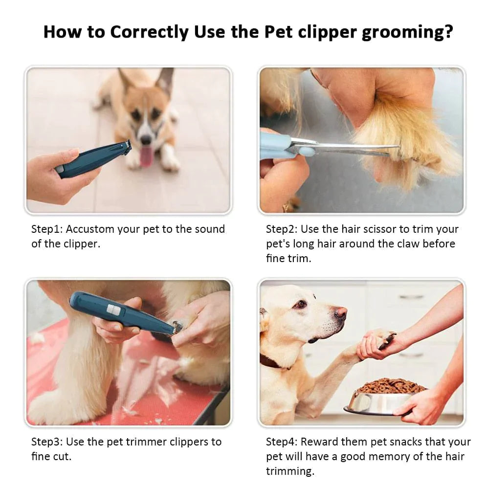 Silent Pet Paw Hair Trimmer